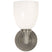 Antique Nickel with White Glass Glass and White Shade