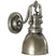 Antique Nickel with Antique Nickel Glass and Metal Shade