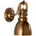 Hand-Rubbed Antique Brass with Antique Brass Glass and Metal Shade