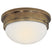 Hand-Rubbed Antique Brass with White Glass Glass and White Shade