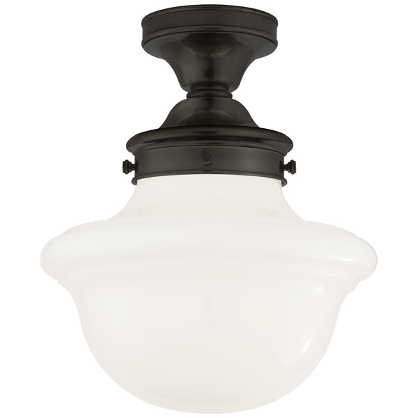 Edmond Outdoor (Damp) Flush Mount Ceiling Light by Visual Comfort Signature