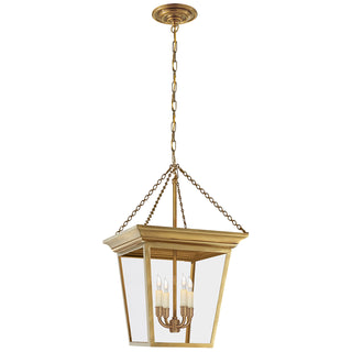 Buy hand-rubbed-antique-brass Cornice Outdoor (Damp) Lantern by Visual Comfort Signature