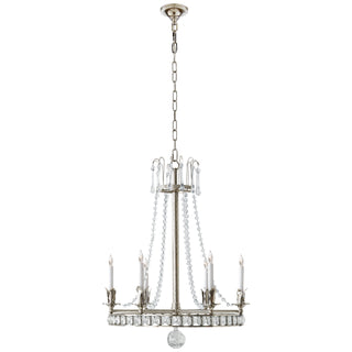 Buy polished-nickel-with-clear-glass-glass Regency Chandelier by Visual Comfort Signature