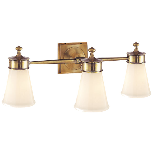 Visual Comfort Signature - SS 2003HAB-WG - Three Light Wall Sconce - Siena - Hand-Rubbed Antique Brass from Lighting & Bulbs Unlimited.