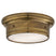 Hand-Rubbed Antique Brass with White Glass Glass and White Shade