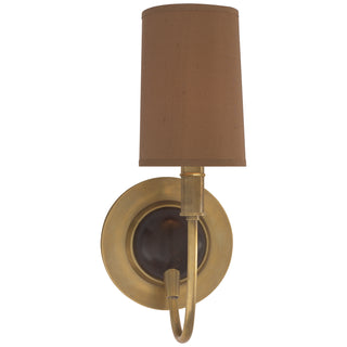 Buy antique-brass-with-chocolate Elkins Sconce by Visual Comfort Signature