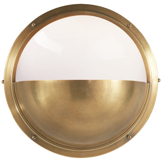 Buy hand-rubbed-antique-brass Pelham Outdoor (Wet) Sconce by Visual Comfort Signature