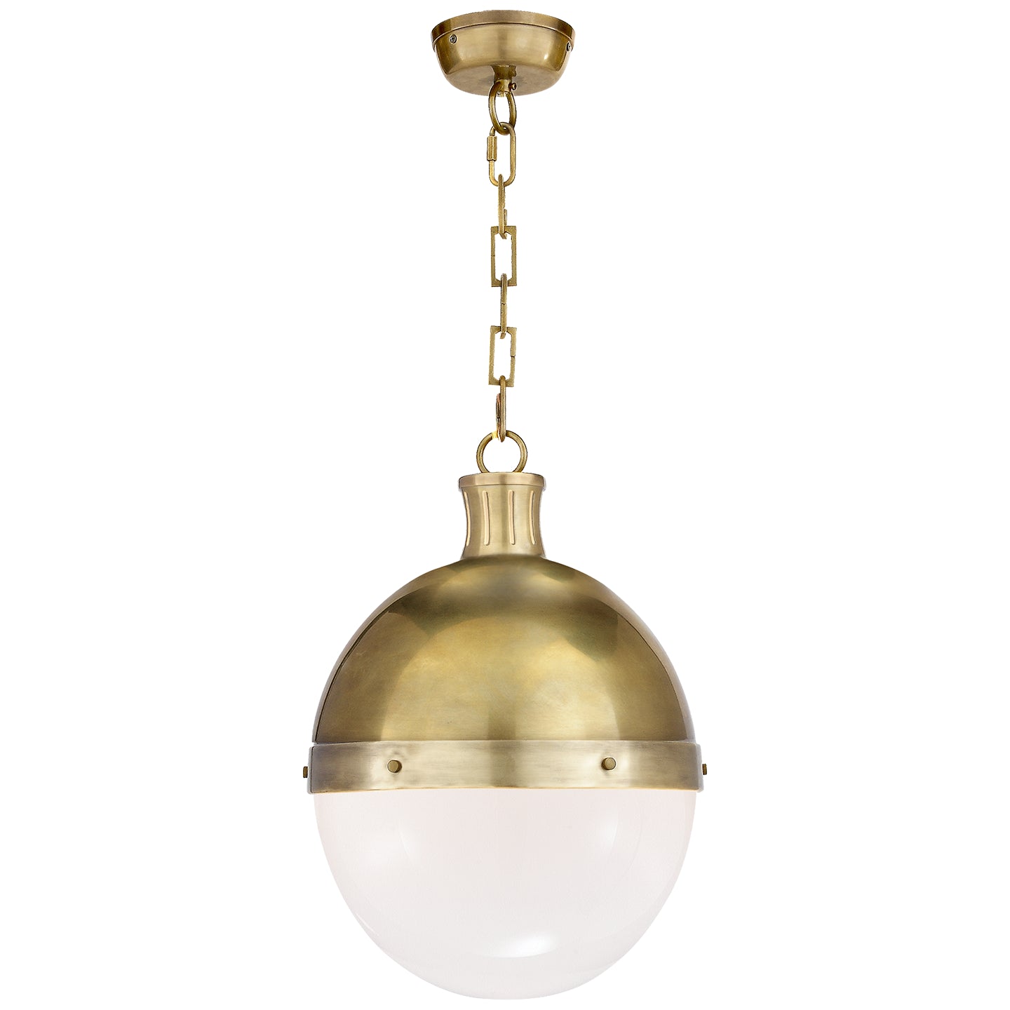 Visual Comfort Signature - TOB 5063HAB-WG - Two Light Pendant - Hicks - Hand-Rubbed Antique Brass from Lighting & Bulbs Unlimited in Charlotte, NC