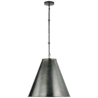 Buy bronze-with-6-5-x-18-x-16-5-bronze-glass-and-metal-shade Goodman Pendant by Visual Comfort Signature
