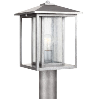Buy weathered-pewter-with-clear-seeded-glass-and-clear-seedy-shade Hunnington Outdoor (Wet) Lantern by Generation Lighting