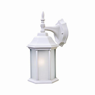 Buy textured-white-with-frosted-glass-and-frosted-shade Craftsman Wall Lantern by Acclaim Lighting