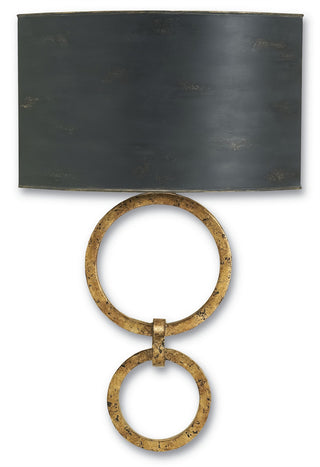 Buy gold-leaf Bolebrook Collection Sconce by Currey and Company