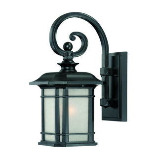 Buy matte-black-with-frosted-glass-and-frosted-shade Somerset Wall Lantern by Acclaim Lighting
