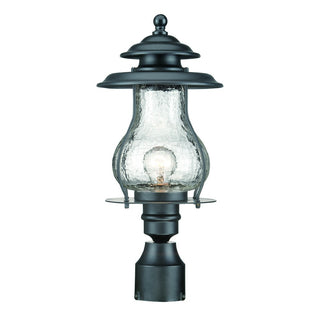 Buy matte-black-with-clear-glass-and-clear-shade Blue Ridge Post Lantern by Acclaim Lighting
