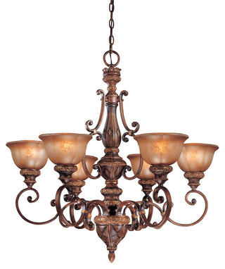 Buy illuminati-bronze-with-silver-patina-glass-and-silver-gray-shade Illuminati Chandelier by Minka-Lavery