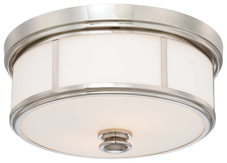 Buy polished-nickel Harbour Point Outdoor (Damp) Flush Mount Ceiling Light by Minka-Lavery