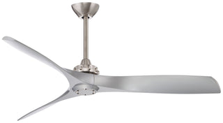 Buy brushed-nickel-with-silver-blades-finish-with-silver-blades Aviation Ceiling Fan by Minka Aire