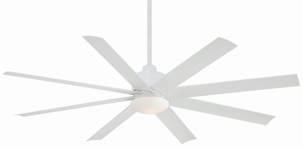 8-Blades Slipstream Outdoor (Wet) Ceiling Fan with Light by Minka Aire