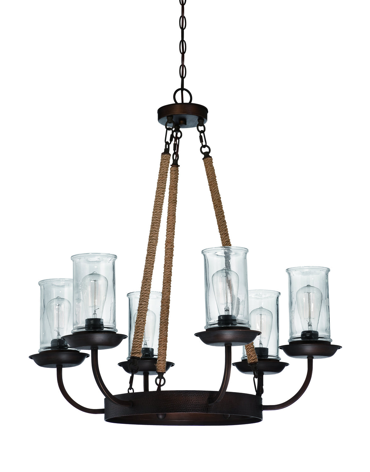 Craftmade - 36126-ABZ - Six Light Chandelier - Thornton - Aged Bronze Brushed from Lighting & Bulbs Unlimited.