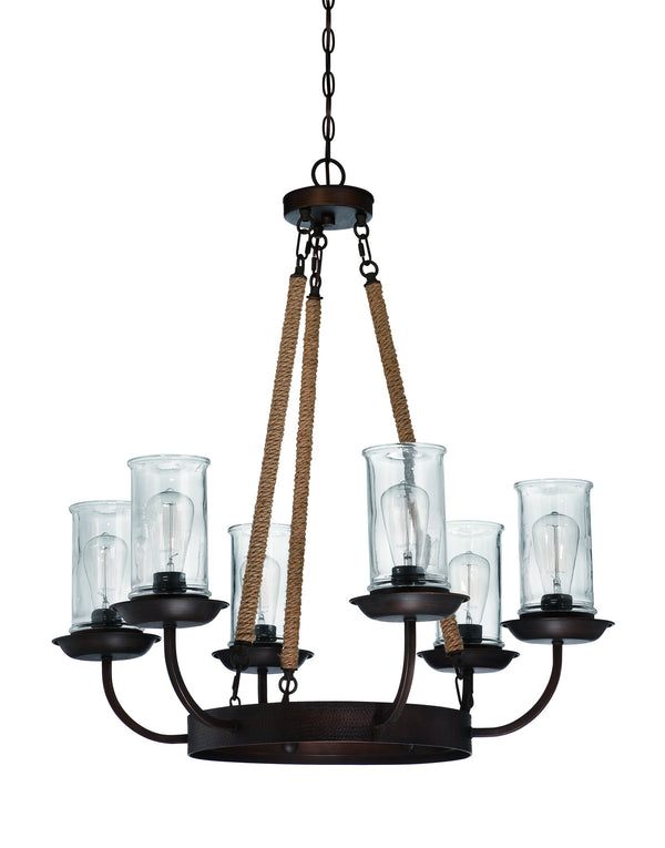 Craftmade - 36126-ABZ - Six Light Chandelier - Thornton - Aged Bronze Brushed from Lighting & Bulbs Unlimited.