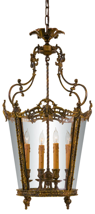 Buy oxide-brass-with-clear-glass-and-clear-shade Metropolitan Pendant by Metropolitan