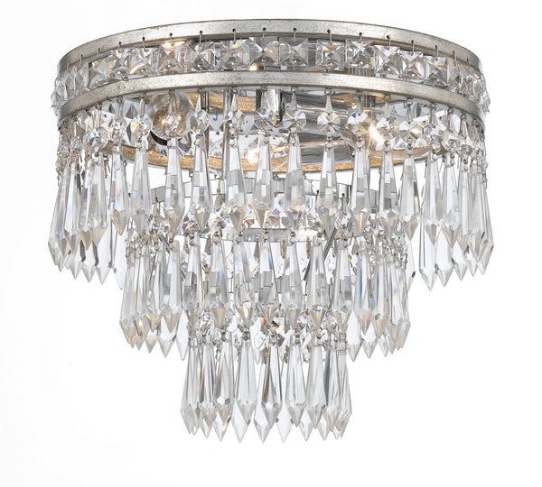 Mercer Outdoor (Damp) Flush Mount Ceiling Light by Crystorama