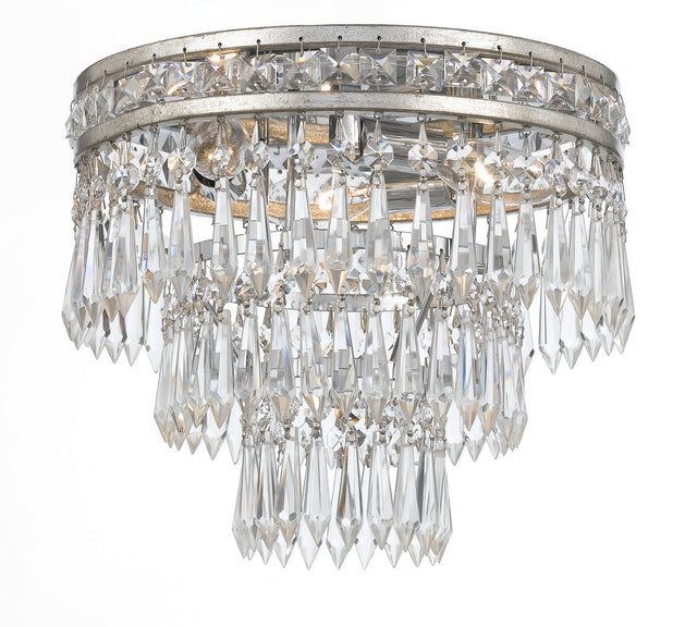 Mercer Outdoor (Damp) Flush Mount Ceiling Light by Crystorama