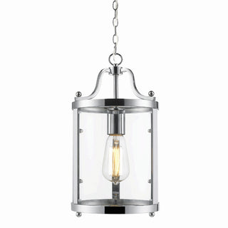 Buy chrome-with-clear-glass-glass-and-clear-shade Payton Mini Pendant by Golden