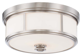 Buy brushed-nickel-with-etched-opal-glass-and-opal-shade Harbour Point Outdoor (Damp) Flush Mount Ceiling Light by Minka-Lavery