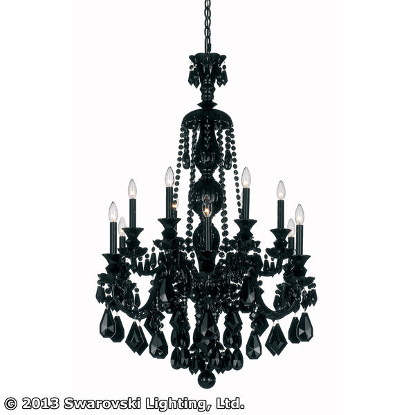 Hamilton Black Chandelier by Schonbek