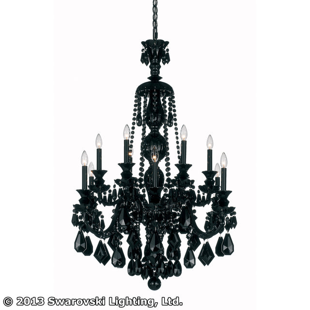 Hamilton Black Chandelier by Schonbek