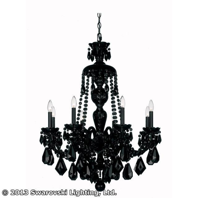 Hamilton Black Chandelier by Schonbek