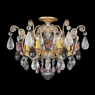 Renaissance Rock Crystal Semi-Flush Mount Ceiling Light by Schonbek