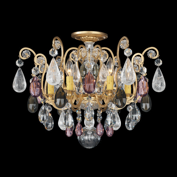 Renaissance Rock Crystal Semi-Flush Mount Ceiling Light by Schonbek