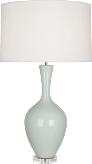 Buy celadon-glazed-ceramic Audrey Table Lamp by Robert Abbey