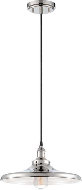 Buy polished-nickel-with-not-applicable-glass-and-clear-shade Vintage Pendant by Nuvo Lighting