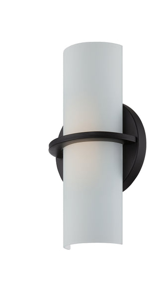 Buy aged-bronze-with-opal-glass-and-opal-shade Tucker Outdoor (Damp) Sconce by Nuvo Lighting