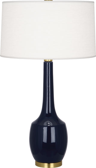 Buy midnight-blue-glazed-ceramic Delilah Table Lamp by Robert Abbey