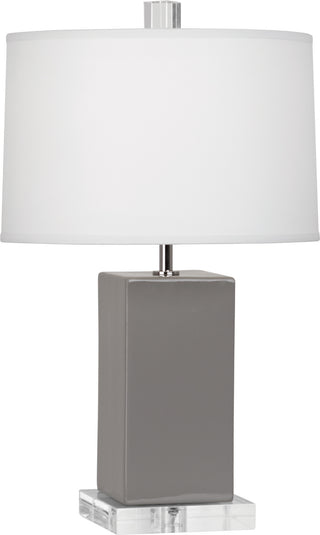 Buy smokey-taupe-glazed-ceramic Harvey Lamp by Robert Abbey
