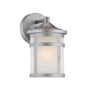 Buy brushed-silver-with-frosted-glass-and-frosted-shade Austin Wall Lantern by Acclaim Lighting