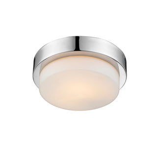 Buy chrome Morgon Outdoor (Damp) Flush Mount Ceiling Light by Golden