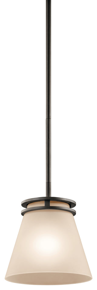 Buy olde-bronze-with-satin-etched-umber-glass-and-amber-brown-shade Hendrik Mini Pendant by Kichler