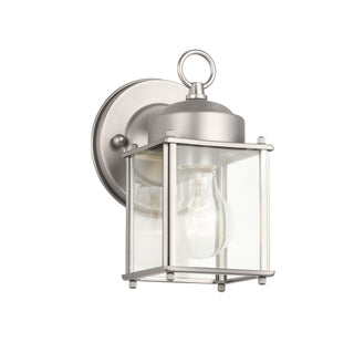 Buy stainless-steel-with-clear-glass-and-clear-shade Outdoor (Wet) Wall Lantern by Kichler
