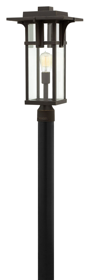 Buy oil-rubbed-bronze-with-clear-beveled-glass-and-clear-shade Manhattan Outdoor (Wet) Lantern by Hinkley