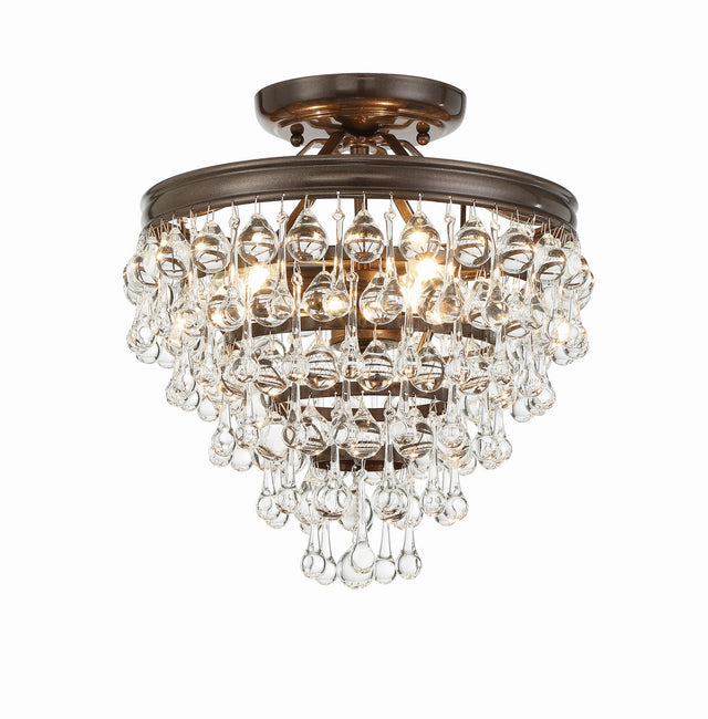 Calypso Outdoor (Damp) Semi-Flush Mount Ceiling Light by Crystorama