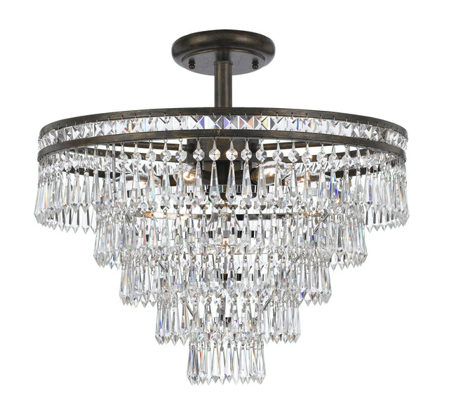 Mercer Outdoor (Damp) Semi-Flush Mount Ceiling Light by Crystorama