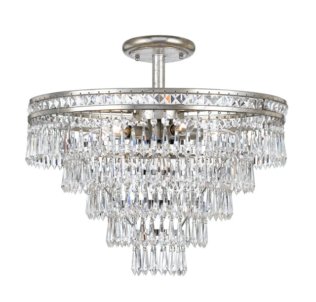 Mercer Outdoor (Damp) Flush Mount Ceiling Light by Crystorama