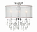 Hampton Outdoor (Damp) Semi-Flush Mount Ceiling Light by Crystorama
