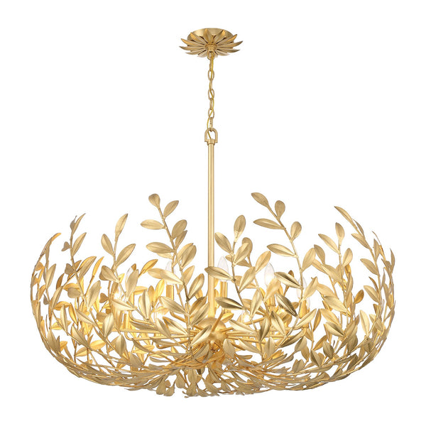 Broche Outdoor (Damp) Chandelier by Crystorama