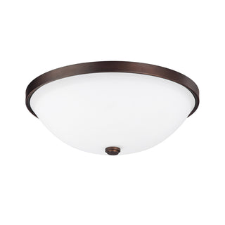 Buy burnished-bronze-and-white-shade Perkins Flush Mount Ceiling Light by Capital Lighting